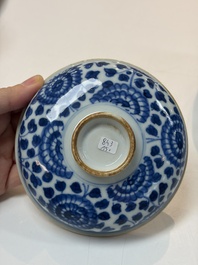 A varied group of 15 Chinese blue and white wares, 18th C. and later