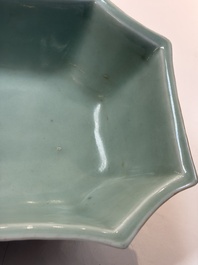 A Chinese turquoise-glazed Guanyin, a white-glazed bottle vase and a blue and white jar, 19th C.