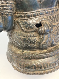 A bronze sculpture of Ganesh, 20th C.