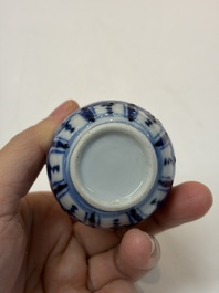 A varied group of 15 Chinese blue and white wares, 18th C. and later