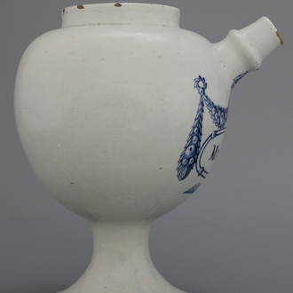 A Dutch Delft blue and white wet drug jar 18th C.