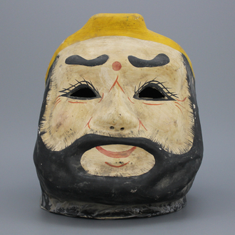A Chinese papier mache children's mask, early 20th C.