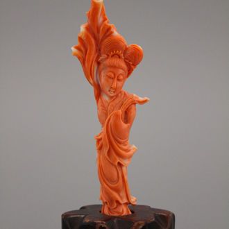 Chinese bloedkoralen Guanyin, 19/20e