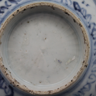 Een blauw-witte kom, Chinees porselein, Ming dynastie