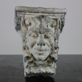 Kop uit de oudheid, plaaster, kunstatelier De Wispelaere, Brugge, 1e helft 20e