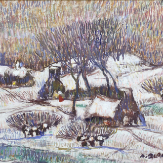 Alfons Blomme (1845-1923), Winterlandschap