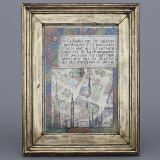 André Basyn, kaart van Brugge naar een middeleeuws voorbeeld, 1931