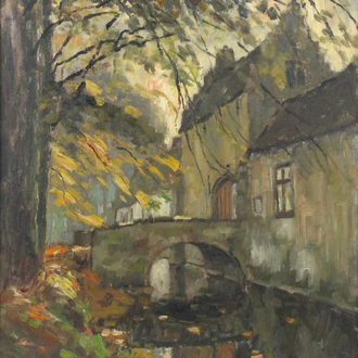 Leon van der Smissen (1900-1966), Zicht op de toegang tot het Rooigemkasteel te Sint-Kruis Brugge