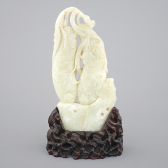 Sculpture de légumes en jadeite de couleur céladon, début du 20ème