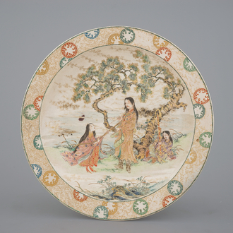 A fine Japanese Satsuma dish, 19th C.