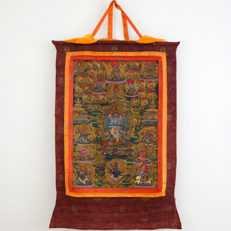 A Tibetan tangka, 18/19th C.