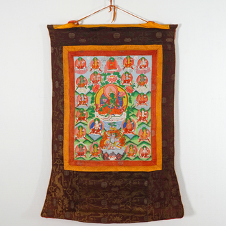 A Tibetan tangka, 18/19th C.