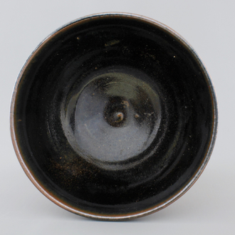 A Chinese black glazed bowl, presumably Song Dynasty