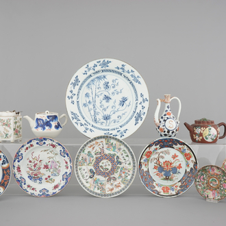 Une collection de porcelaines de Chine et Japon, 17/19ème
