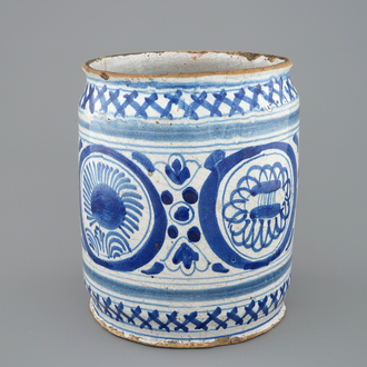 A large chinoiserie albarello, probably Haarlem, early 17th C.