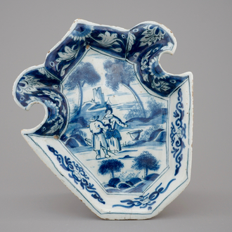 A fine Dutch Delft rice table dish, ca. 1700