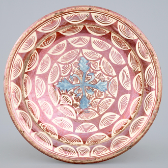 A Hispano Moresque lusterware dish, Spain, late 16th C.