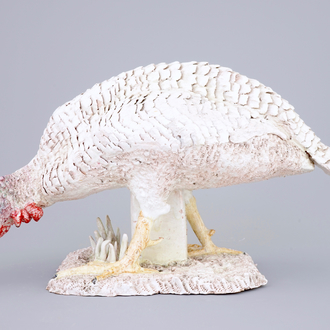 Jack Jefferys (1896-1961): Een kalkoen, grote groep in polychrome keramiek