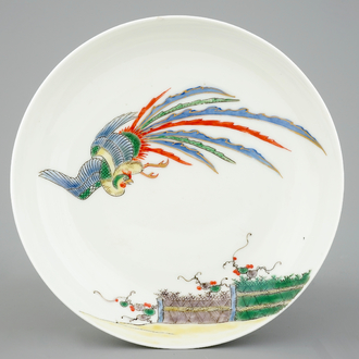 Een Japans schaaltje in Kakiemon stijl, 18/19e eeuw