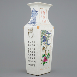 Un vase en porcelaine de Chine à décor qianjiang cai, 19/20ème
