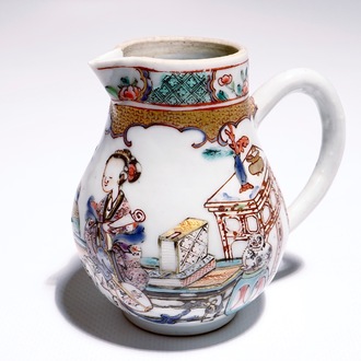 Een fijn Chinees famille rose melkkannetje, Yongzheng