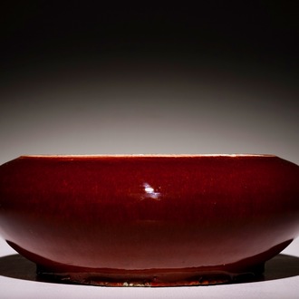 Een Chinese monochrome sang de boeuf penselenwasser, 19e eeuw