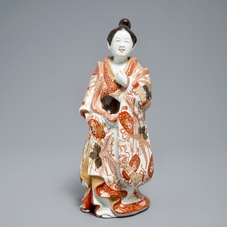Een Japanse Imari figuur van een Bijin, Edo, 17/18e eeuw