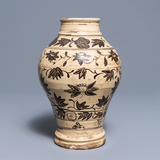 A Chinese Cizhou painted vase, Yuan