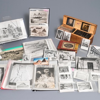 Een grote collectie foto’s en dia’s met vnl. archeologische onderwerpen, Egypte, Soedan, Turkije etc.