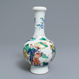 Een Chinese famille verte vaas, Chenghua merk, Kangxi