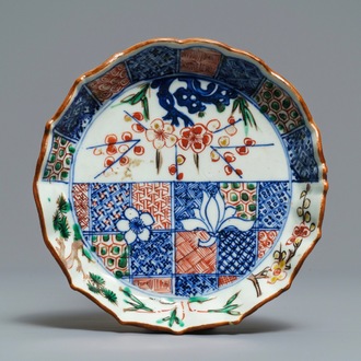 Een Chinese wucai ko-sometsuke schotel voor de Japanse markt, Fu merk, Tianqi