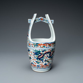 Een Chinese wucai emmer, Wanli merk, Republiek