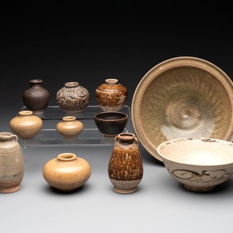 A collection of 11 Chinese and South-East Asian monochrome wares, 15th C. and later