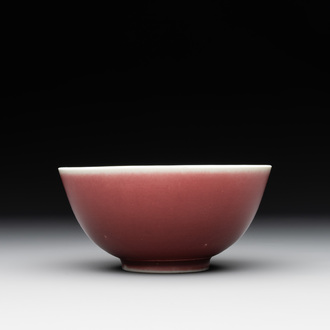 A Chinese copper-red-glazed bowl, 18th C.