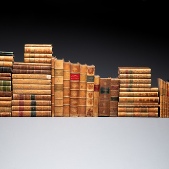 A collection of 63 books on the history of Napoléon Bonaparte, Henri IV and the French armies, 19/20th C.