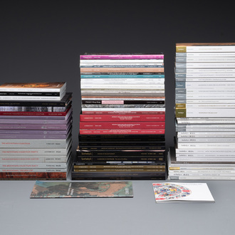 A varied collection of 84 auction catalogues on Asian art collections from Sotheby's and Christie's, 1998-2024