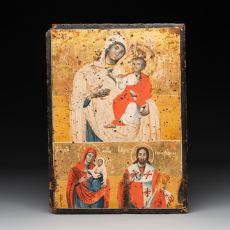 An icon of the Virgin Mary and Jesus, Asia Minor, probably 17th C.