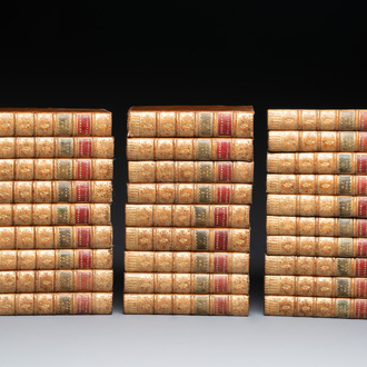 The complete Histoire Moderne by M. Rollin, including the history of the Chinese and Japanese demography, in 28 volumes , dated 1755