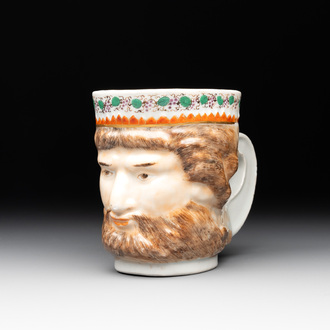 A rare Chinese export porcelain 'Neptune' mug, Qianlong, ca. 1785