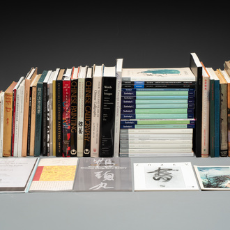 A collection of 38 books and 22 catalogues on Chinese painting and calligraphy