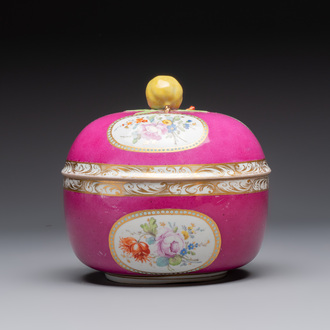 A polychrome gilt Meissen porcelain tureen and cover for the Ottoman market, Germany, ca. 1780-1800
