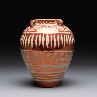 A Hispano-Moresque lustre-glazed vase, Spain, 17th C.