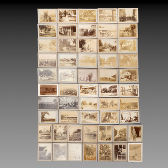 A collection of 54 amateur photographs from the Dutch East Indies (Indonesia), dated 1897-1899
