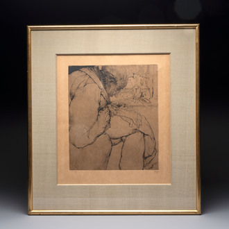 Jules De Bruycker (1870–1945): 'De Kleerlapper' (1925), etching, signed in pencil and numbered 8/75