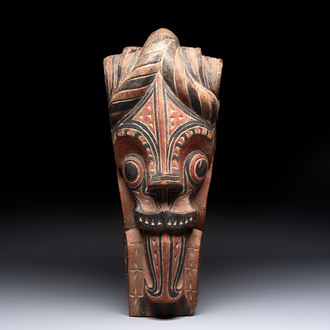 A polychrome 'Batak Singa' architectural element, North Sumatra, Indonesia, 19/20th C.