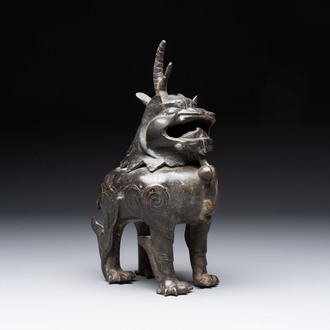 A Chinese bronze 'luduan' censer, Ming
