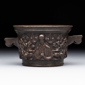 A French bronze mortar, 17th C.