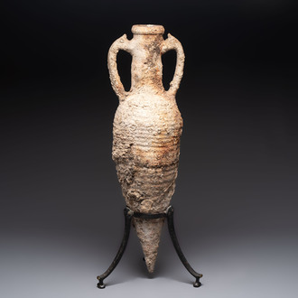 A Roman terracotta amphora for wine or oil transport, 1st C. B.C.