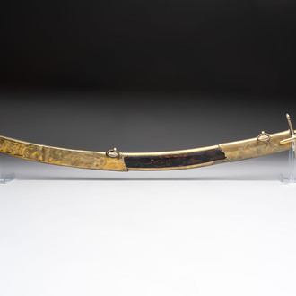 A French artillery officer’s sabre ‘à la hongroise’ with beaded guard or 'garde perlée', 1st Empire, 19th C.