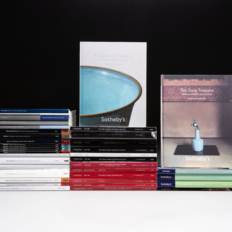 A collection of 38 Christie's, Bonhams and Sotheby's auction catalogues on Chinese and Asian art, 2002-2021
